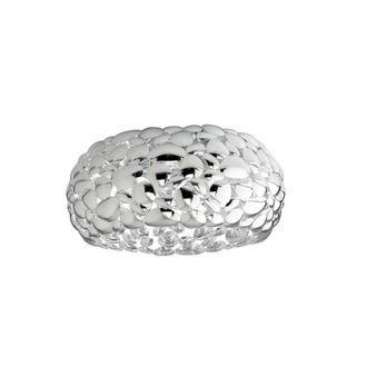 Netlighting DIONISO 2 Light Semi Flush Light Chrome 35x16cm in Grey | Size: 35x16 cm