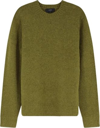 Vince Truien & Vesten, Heren, Groen, L, Nylon, Mottled Marl Ronde Hals Trui