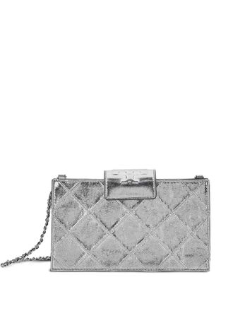 Tory Burch mini Fleming crossbody bag - Silver