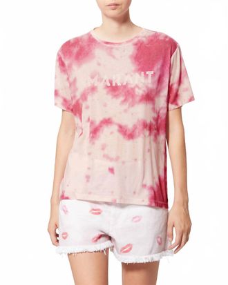 Isabel Marant Zewel Cloudy Tee In Pink