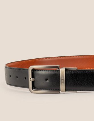 Oswin Hyde Mens Claud Reversible Black Brown - Size: ONE size adjustable