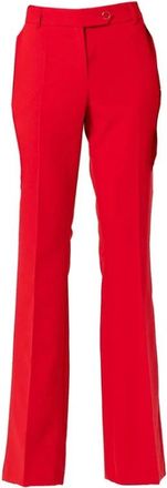 Fracomina Bootcut Pant - Dames - Wijde Broeken - Rood - XL - Polyester - Broeken