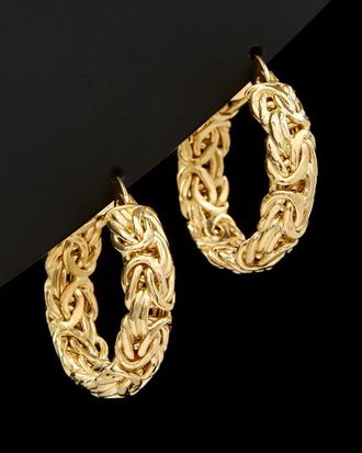 Italian Gold, Inc 14K Italian Gold Byzantine Hoops