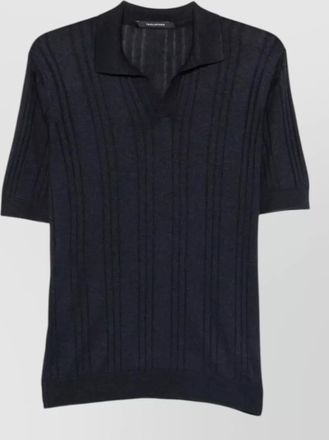 Tagliatore mens polo shirt short sleeves ribbed collar