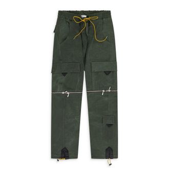 Rhude Hunter Green Heavy Cargo Pants