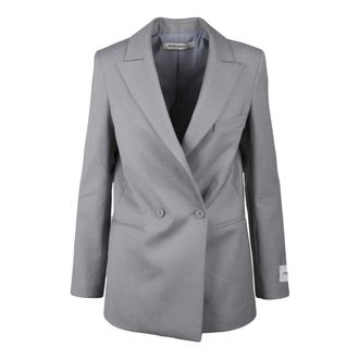 Hinnominate Hinnominate - Lange Blazer - Dames - Jassen - Grijs - Maat: L Zijde
