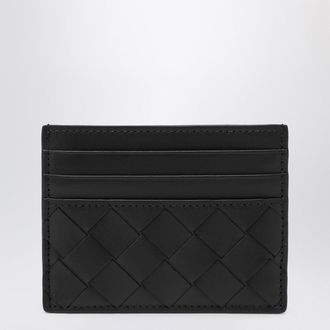 Bottega Veneta Black Intrecciato card holder