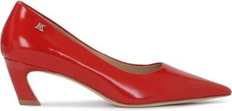 Kazar Rode pumps met avant-garde hak - Dames - Pumps - Rood - 39 EU - Leer - Schoenen