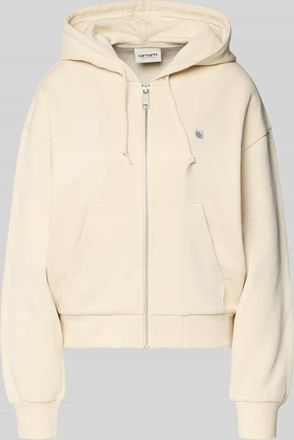 Carhartt Work in Progress Sweatjacke mit Känguru-Tasche in Sand, Größe XS