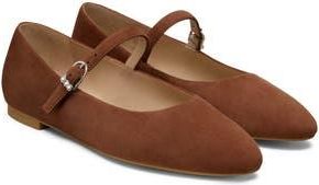 Stuart Weitzman Analeise Mary Jane Flat in Chocolate at Nordstrom Rack, Size 10.5