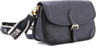 Louis Vuitton Borsa a spalla Diane NM Handbag Monogram Empreinte Giant - Nero
