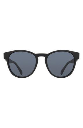 Dragon 53mm Round Sunglasses in Rubberized Black at Nordstrom Rack