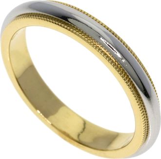 Tiffany & Co. Yellow Gold (18K) Platinum 950 Band Ring (Pre-Owned)