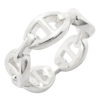 Herm&egrave;s Silver 925 Band Ring (Pre-Owned)