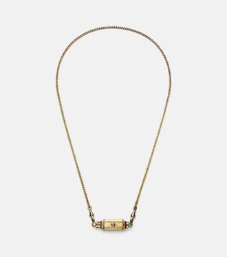 Marie Lichtenberg Coco 18kt gold locket necklace with diamonds