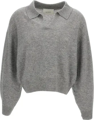Lisa Yang Polo-Neck Cashmere Jumper - female - Lisa Yang - Cashmere Knitwear - Gray - XS - Knitwear