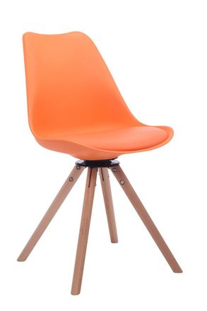 Clp Clp - Silla Para Visitas Troyes Rund Naranja Natural
