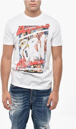 Dsquared2 Cotton Crew-neck T-shirt with Print size Xxl