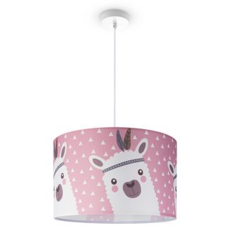 Paco Home Paco Home - L&aacute;mpara Techo De Suspensi&oacute;n Cuarto Infantil Bomberos Polic&iacute;a Carretera E27 L&aacute;mpara Colgante - Blanco, Dise&ntilde;o 9 (&oslash;45,5 Cm)