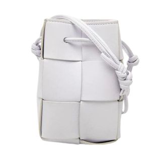 Bottega Veneta Pre-owned Cassette Shoulder Bag - Dames - Pre-owned - Wit - Maat: ONE Size Leer