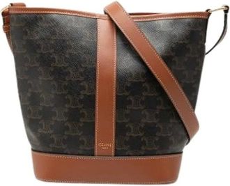 Celine Pre-owned Triomphe Bucket Bag - Pre-owned - Mujer - Marr&oacute;n - ONE SIZE