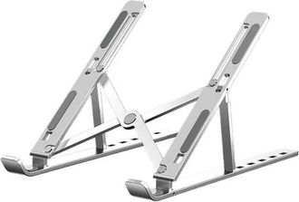 OEM Soporte Para Port&aacute;til - Soporte Ajustable - Trabajo C&oacute;modo - Dise&ntilde;o De Disipaci&oacute;n De Calor - Universal - Plateado