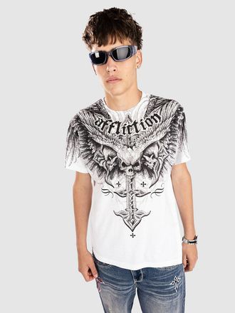 Affliction Death Eyes T-Shirt weiss