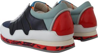Dolce & Gabbana Mens Multicolor Leather Sport Low Top Sneakers