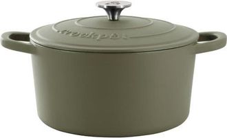 Crock-pot 7 Quart Enameled Cast Iron Dutch Oven in Green at Nordstrom