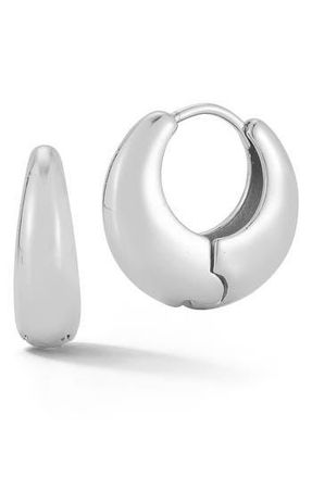 Glaze Jewelry Domed Huggie Hoop Earrings in Silver at Nordstrom Rack