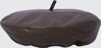 The Garment Classic Leather Beret with a Straight Hem