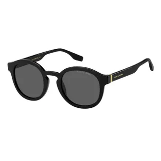 Marc Jacobs Round Full Rim Sunglasses - Black