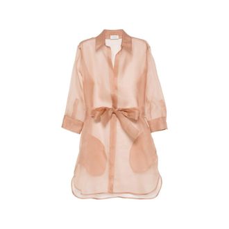 Mazzarelli Organza Sheer Shirt