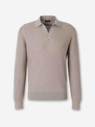 Ermenegildo Zegna Polo Collar Sweater