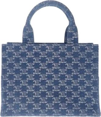 Celine Pre-owned Denim Satchel - Dames - Vintage Shopper - Blauw - ONE Size - Denim - Vintage
