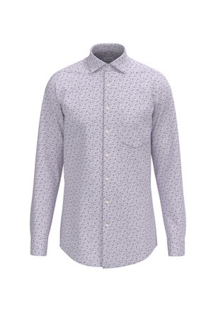 Seidensticker Businesshemd SEIDENSTICKER Regular, Herren, Gr. L42, normale &Auml;rmell&auml;ngen, rosa (hellrosa), 100% Baumwolle, bedruckt, regular fit, 2-Knopf-Manschette, 