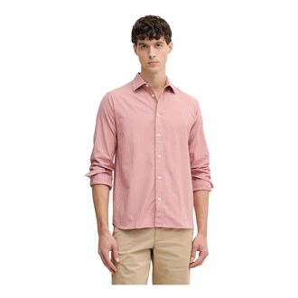 Mos Mosh Marco Shirt - Heren - Casual Overhemden - Roze - M - Katoen - Overhemden