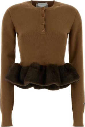 Stella McCartney Donna, Maglie, Marrone, S, new