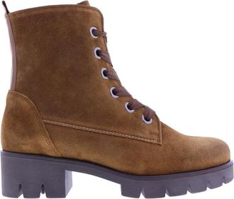 Gabor Winter Bohemian Enkellaarzen - Dames - Veterlaarzen - Bruin - 39 EU - Su&egrave;de - Schoenen