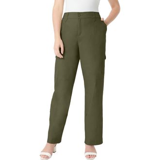 Roaman's Petite Plus Size Convertible Cargo Pants in Dark Olive Green at Nordstrom, Size 14Short