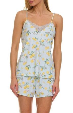 Flora Nikrooz Stacy 4-Piece Pajama Set in Aqua at Nordstrom Rack, Size X-Large