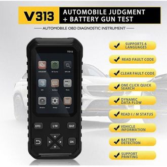 OEM Lector De C&oacute;digos V313 2, Esc&aacute;ner Automotriz Para Comprobador De Bater&iacute;as De 12 V, Herramienta De Diagn&oacute;stico Automotriz 2 En 1 Ii-crezuo