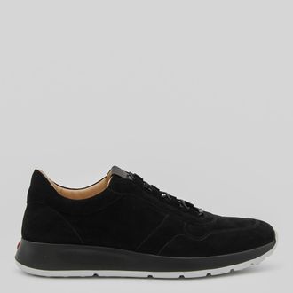 Tod's Black Leather Red Dot Sneakers