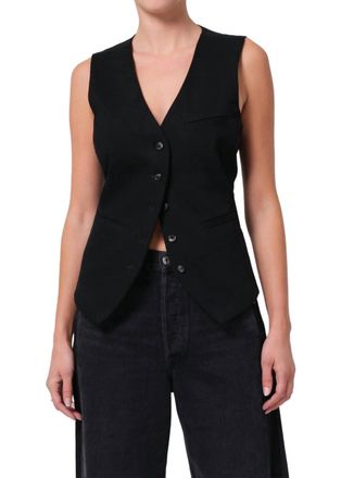Citizens Of Humanity Jasmin Long Vest In Black