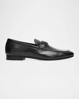 Valentino Garavani Logo Leather Loafers
