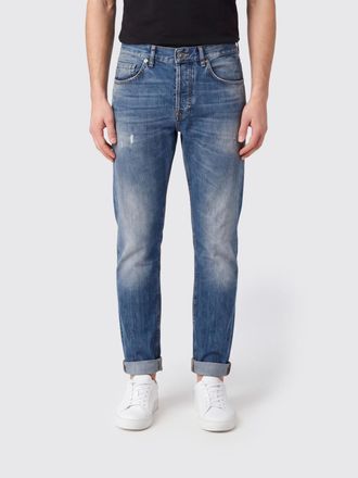 Dondup Jeans slim fit in denim di cotone con effetto usurato a cinque tasche