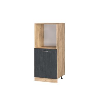 Vicco Armario Para Horno Empotrado R-line, Hormig&oacute;n Negro, 60 Cm