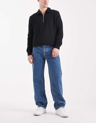 Calvin Klein Jeans Jeans dritti stile anni 90 blu medio stonewash