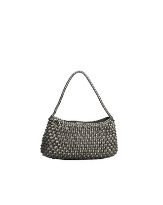 Dragon Diffusion Soft-Structured Shoulder Bag with Woven Texture and Antique Charm