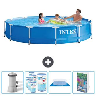 Intex Piscina Con Estructura Redonda - 366x76 Cm - 7-piezas Scb103